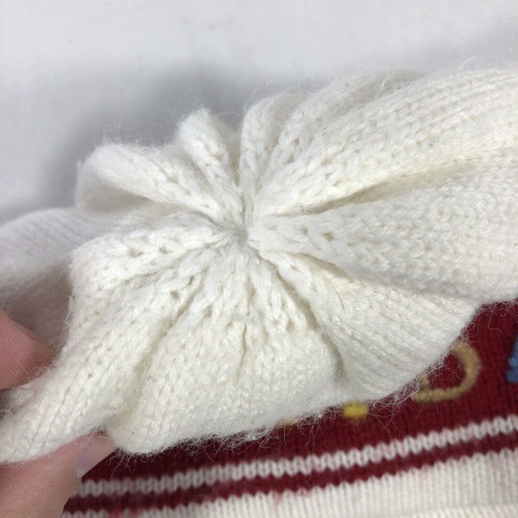 CANADA BEANIE HAT CAP WHITE ACRYLIC COTTON BLEND ONE SIZE FITS MOST MULTI COLOR - Picture 6 of 12